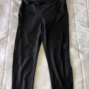 Black Under Armour Leggings with see through logo
